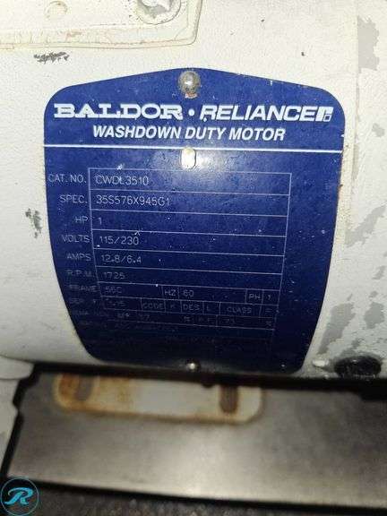 Ampco Pump With Baldor Washdown Duty Motor and Bryant Manual Motor Controller - Roller Auctions