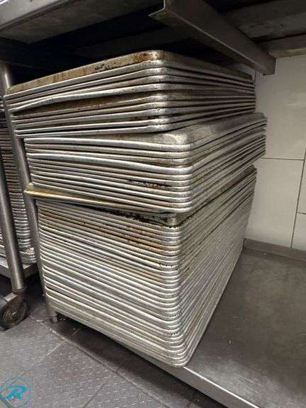 Approximately (120) Full Size Aluminum Sheet Pans - Roller Auctions