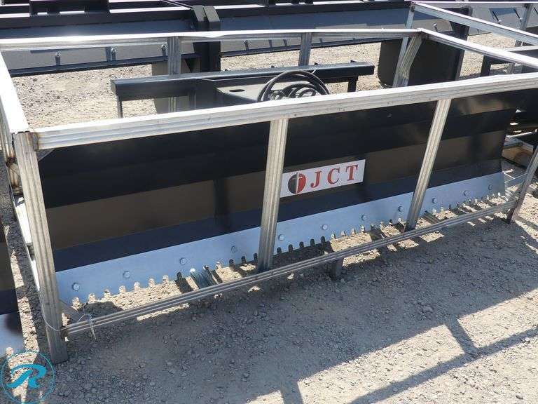 New JCT Hydraulic Dozer Blade Attachment To Fit Skid Steer Loader, 84" - Roller Auctions