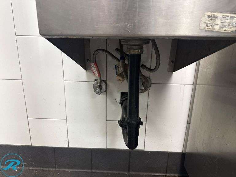 Stainless Steel Wall-Mounted Hand Sink with Faucet, 16in - Roller Auctions