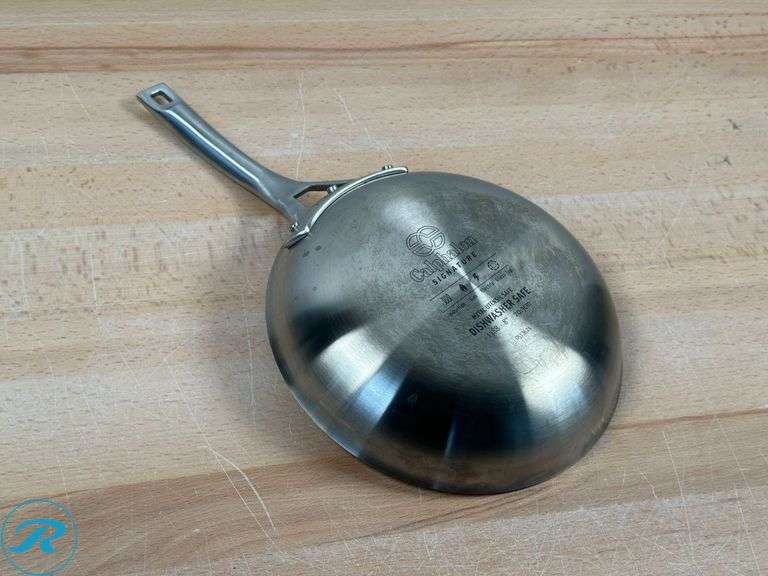 Calphalon Signature 5-Ply 10-piece Stainless Steel Cookware Set - New - 8" Omelette Pan is Used - Roller Auctions