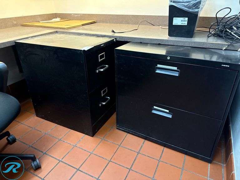 Black Metal Filing Cabinets - Roller Auctions