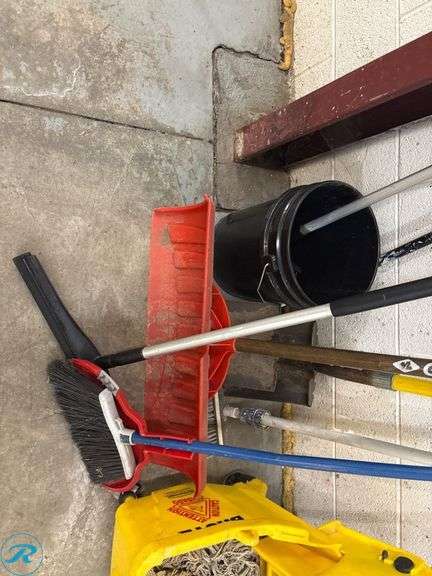 Cleaning Tools and Supplies Including Mops, Brooms, Buckets, and Brushes - Roller Auctions
