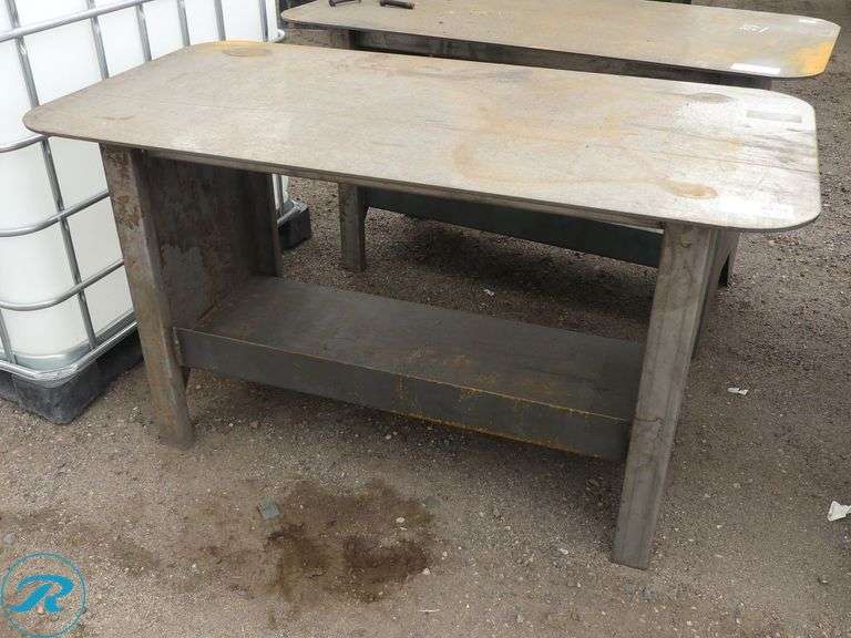 New Kit Containers Steel Welding Table, 57" x 30" - Roller Auctions