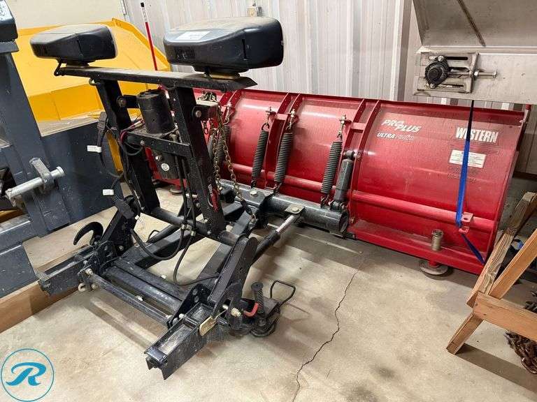 Like New Western Pro Plus Ultra Finish 8' Snowplow, With Wings