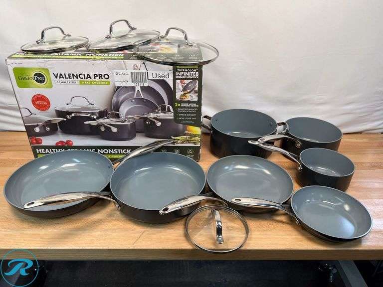Green Pan Valencia Pro 11-Piece Pot / Pan Set - Used - Roller Auctions