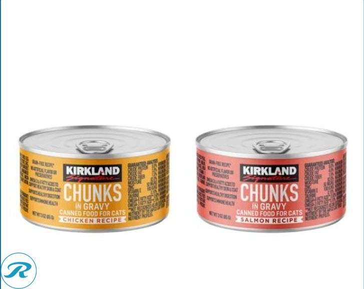 (2) Kirkland Signature Chunks in Gravy, Canned Cat Food Variety Pack, 3 oz, 48-count- New/ Open Box - Roller Auctions
