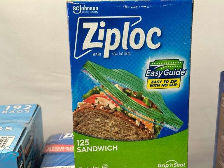 Assorted Ziplock & Freezer Bags- New/ Open Box - Roller Auctions