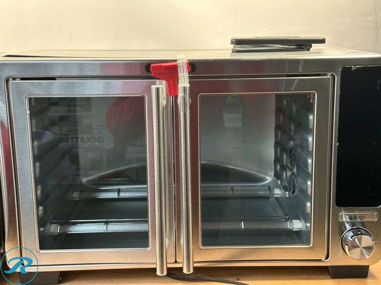 (2) Gourmia XL Digital Air Fryer Toaster Oven with Single-Pull French Doors- (1) Used, (1) New, Heavily Dented - Roller Auctions