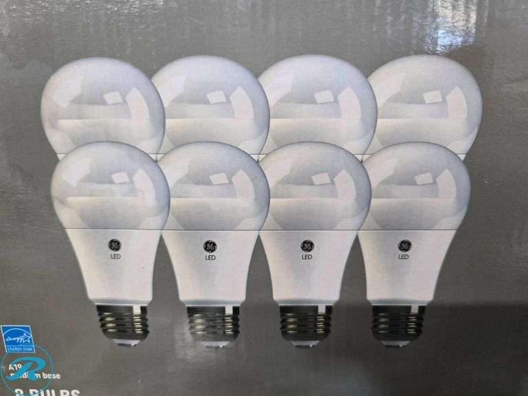 (10) Boxes of GE Classic LED A19 Light Bulbs, 8-Pack - Roller Auctions
