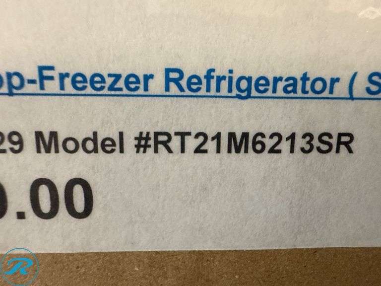 Samsung RT21M6213SR 21.1-cu ft Top-Freezer Refrigerator, Stainless Steel - Roller Auctions