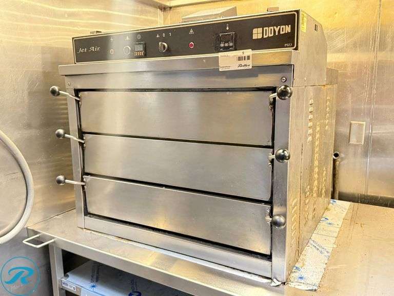 Doyon PIZ3 Triple Deck Electric Pizza Oven with Stainless Steel Stand - Roller Auctions
