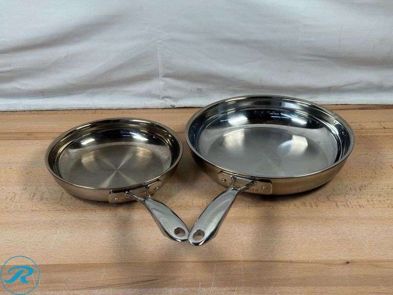MiU: The Ultimate Wok- Used; Cuisinart Tri-Ply Clad Stainless Steel 5-piece Skillet Set- Used - Roller Auctions