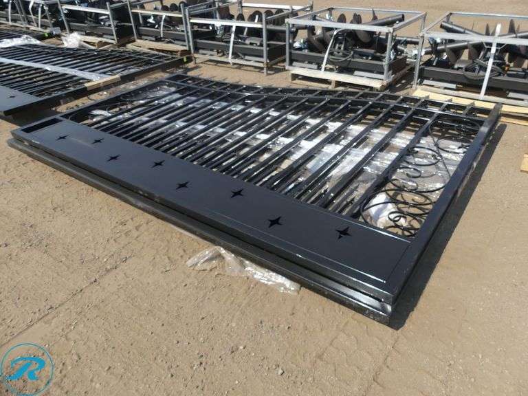 New Greatbear 20' Bi-Parting Iron Gate - Roller Auctions