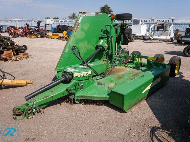 John Deere CX15 Flex-Wing Rotary Mower, PTO-Driven, Pin Hitch - Roller Auctions