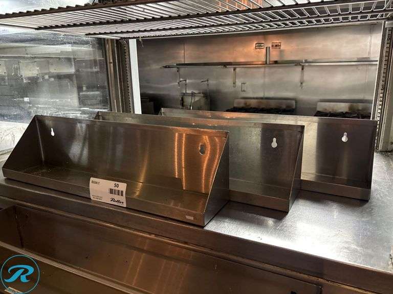 Stainless Steel Speed Rail with (3) Shelves - Roller Auctions