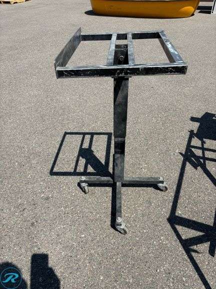 (3) Metal Stands and Feed Table Frames - Roller Auctions