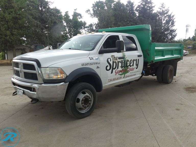 2012  Ram  5500  Crew Cab  4WD  Landscape Dump Truck