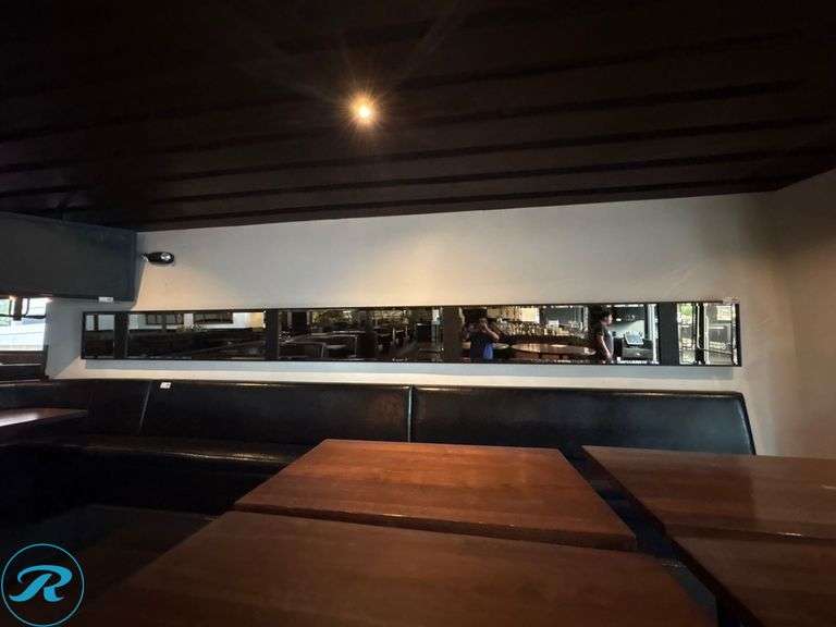 Approx. 18′ Rectangular Wall-Mounted Mirror Panel - Roller Auctions