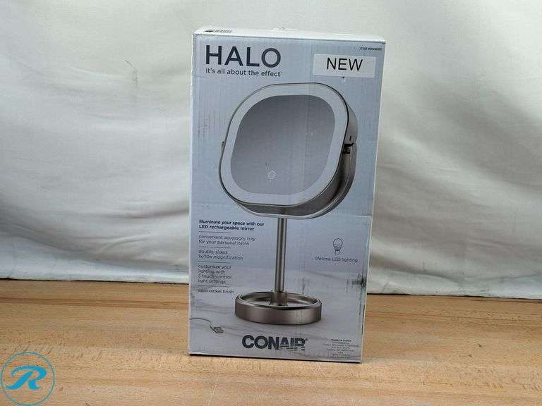Conair LED Double-Sided 1x/10x Vanity Mirror - New