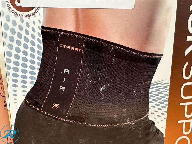 Copper Fit Elite Air Back Support- Like New; (2) Copper Fit Elite Air Knee Sleeve 2-pack- New - Roller Auctions