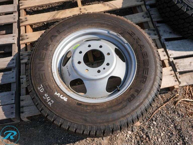 2008 General Grabber TR Tire with Rim, 225/75R16 - Roller Auctions