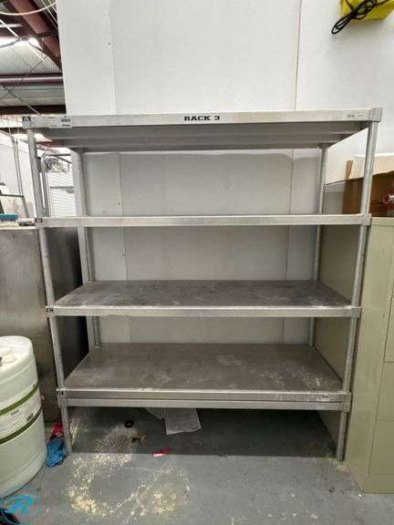 Win-Holt 5-Tier Aluminum Storage Rack, 60” x 20” x 68”H - Roller Auctions