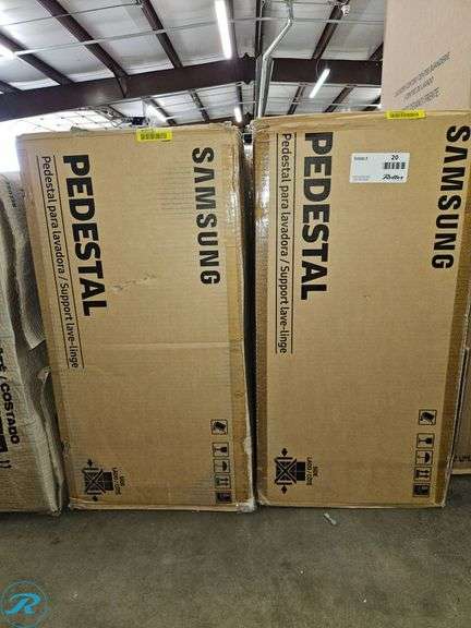 (2) Samsung WE402NE Laundry Pedestals - Roller Auctions