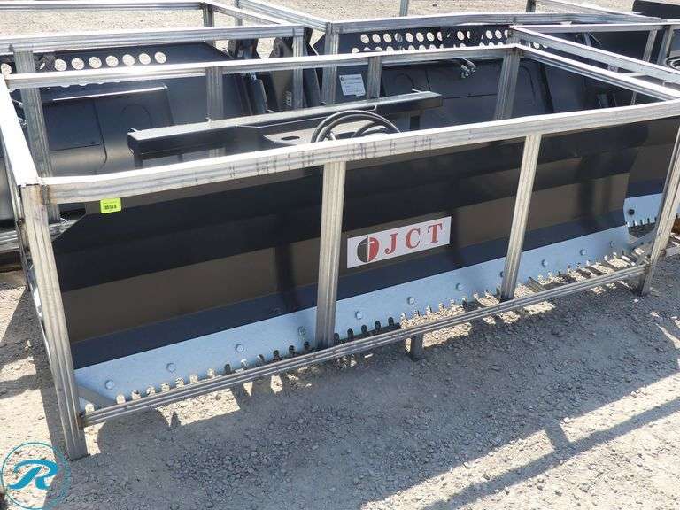 New JCT Hydraulic Dozer Blade Attachment To Fit Skid Steer Loader, 84" - Roller Auctions