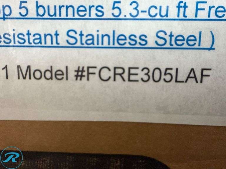 Frigidaire FCRE305LAF 30-Inch Glass Top 5-Burner 5.3-Cu Ft Freestanding Electric Range - Roller Auctions
