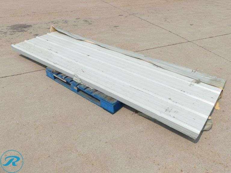 (100) New Sheets SKLP SKL100 Galvalume Steel Siding/Roofing, 37" X 118" - Roller Auctions