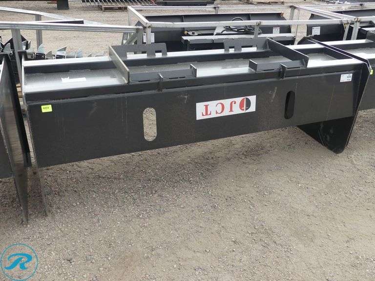 New JCT Snow Pusher Attachment to Fit Skid Steer Loader, 84" - Roller Auctions