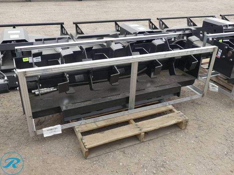 New JCT Hydraulic Rototiller Attachment To Fit Skid Steer Loader, 72" - Roller Auctions