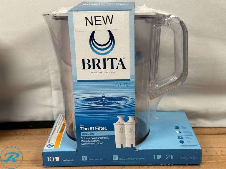 (2) Rabbit 5 Piece Electric Wine Aerator & Corkscrew Set- (1) New, (1) Like New; Brita: Water Filtration System- New; (6) Brita Filter Replacement- New - Roller Auctions