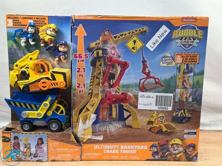 Paw Patrol Rubble Construction Site Digger Toy - Like New/ Return Reason: Broken Wheel, Unable To Validate - Roller Auctions