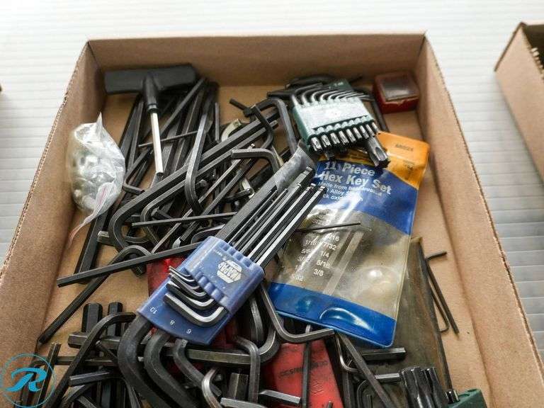 Tray of Assorted Hex Keys and Allen Key Sets - Roller Auctions