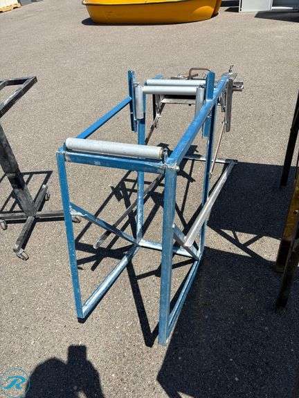(3) Metal Stands and Feed Table Frames - Roller Auctions