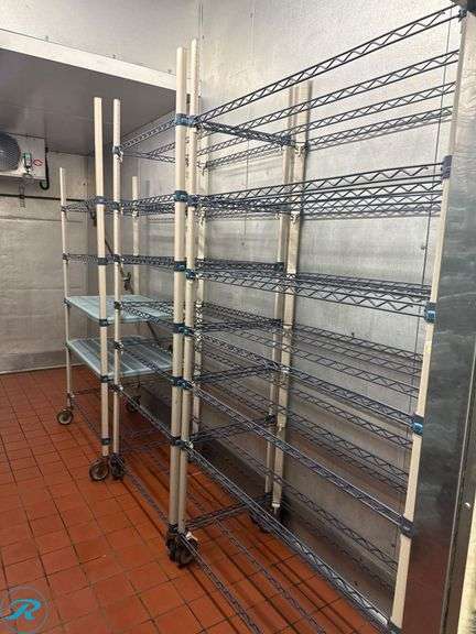 (7) Metro MetroMax i Polymer Shelving Units with Casters - Roller Auctions