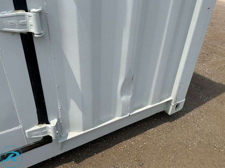New 40' Steel Storage Container, High Cube, 9'6" High, 8' Wide, (2) Double Door Side Openings - Roller Auctions
