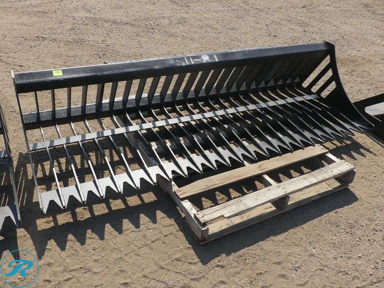 New Greatbear SH-84 Rock Bucket Attachment to Fit Skid Steer Loader, 84'' - Roller Auctions