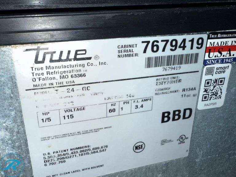 True T-24-GC Commercial Glass Chiller, 115V - Roller Auctions