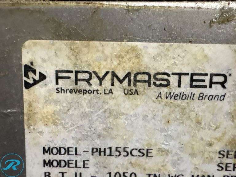 Frymaster PH155CSE Commercial Gas Fryer with Baskets on Casters - Roller Auctions