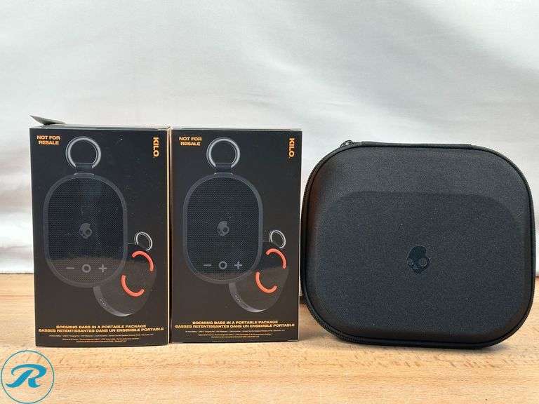 Skullcandy Kilo Wireless Bluetooth Speaker with Case Bundle, 2-pack - Like New - Roller Auctions