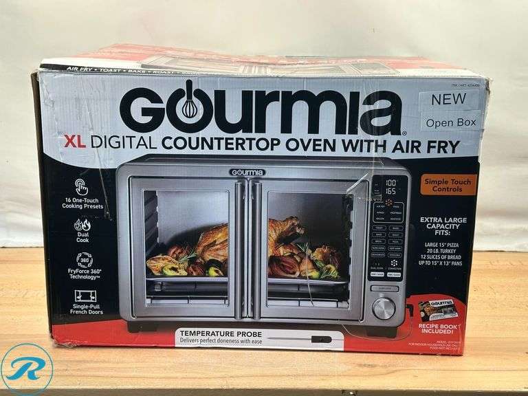 Gourmia XL French Door Countertop Air Fryer Oven - New - Roller Auctions