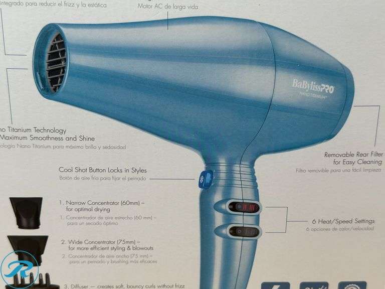 BaBylissPRO® Nano Titanium™ Xtreme Dryer- New - Roller Auctions