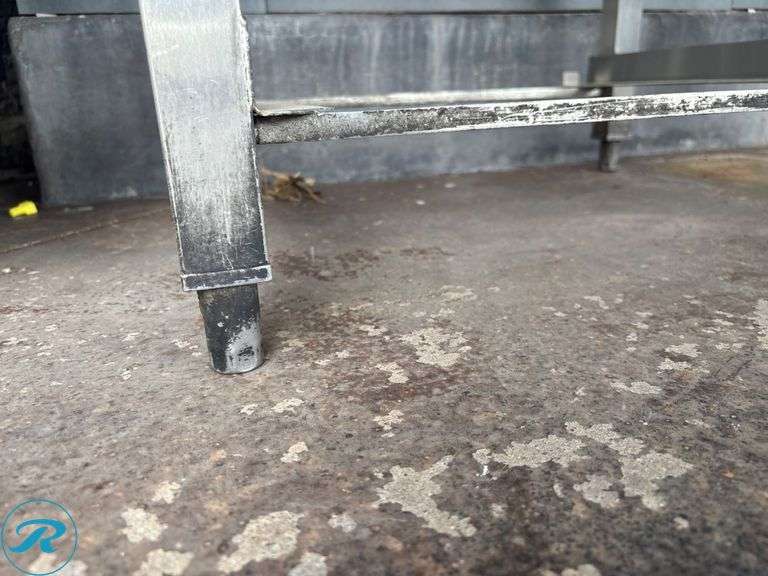 Stainless Steel Table with 4” Backsplash, 25” x 24” x 30” - Roller Auctions