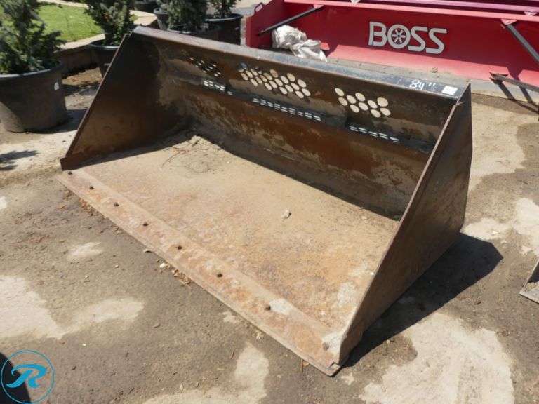 84" Light Material Bucket to Fit Skid Steer Loader