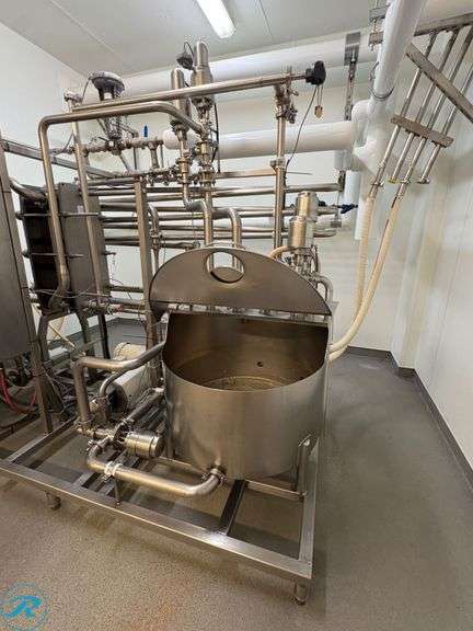 Milk Processing Plant with Anderson Instrument Co. AV-9900 Stainless Steel Process Control System, Heat Exchanger, Baldor Motors and Tri-Clover Components - Roller Auctions