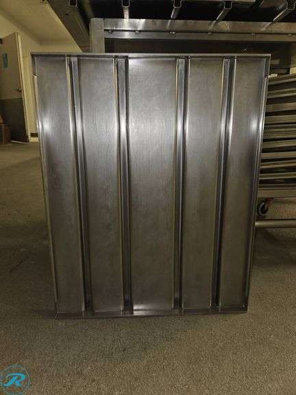 Approximately (32) Stainless Steel Trays with Cart, 20.5″×25″ - Roller Auctions