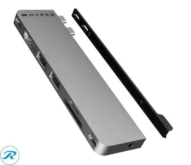 Hyper - HyperDrive Next 8 Port USB-C Hub, 4K HDMI, USB4/Thunderbolt 4, 1 USB-C, 2 USB-A, microSD/SD, travel dock for MacBook/PC, Space Gray - Like New - Roller Auctions